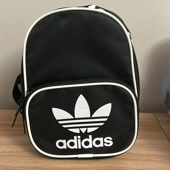Adidas Adjustable Two Pouch Mini Backpack - Picture 1 of 8